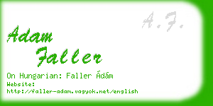 adam faller business card
